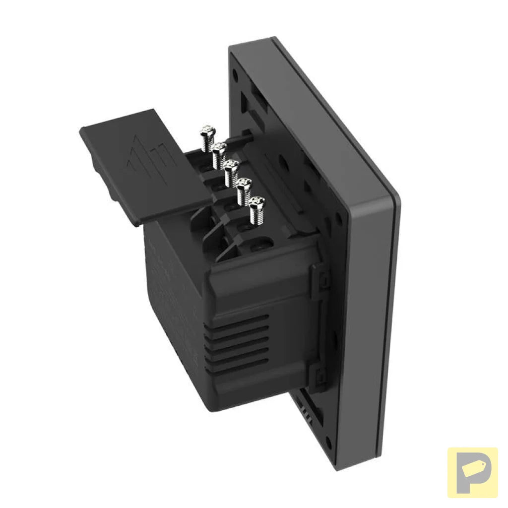 Smart WiFi wall switch SONOFF M5-1C-80 (1-channel, for frame, graphite)