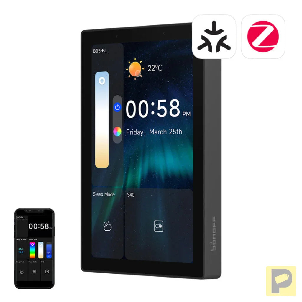 SONOFF NSPanel Pro 120 Smart Control Panel Matter WiFi/Bluetooth/ZigBee (black)