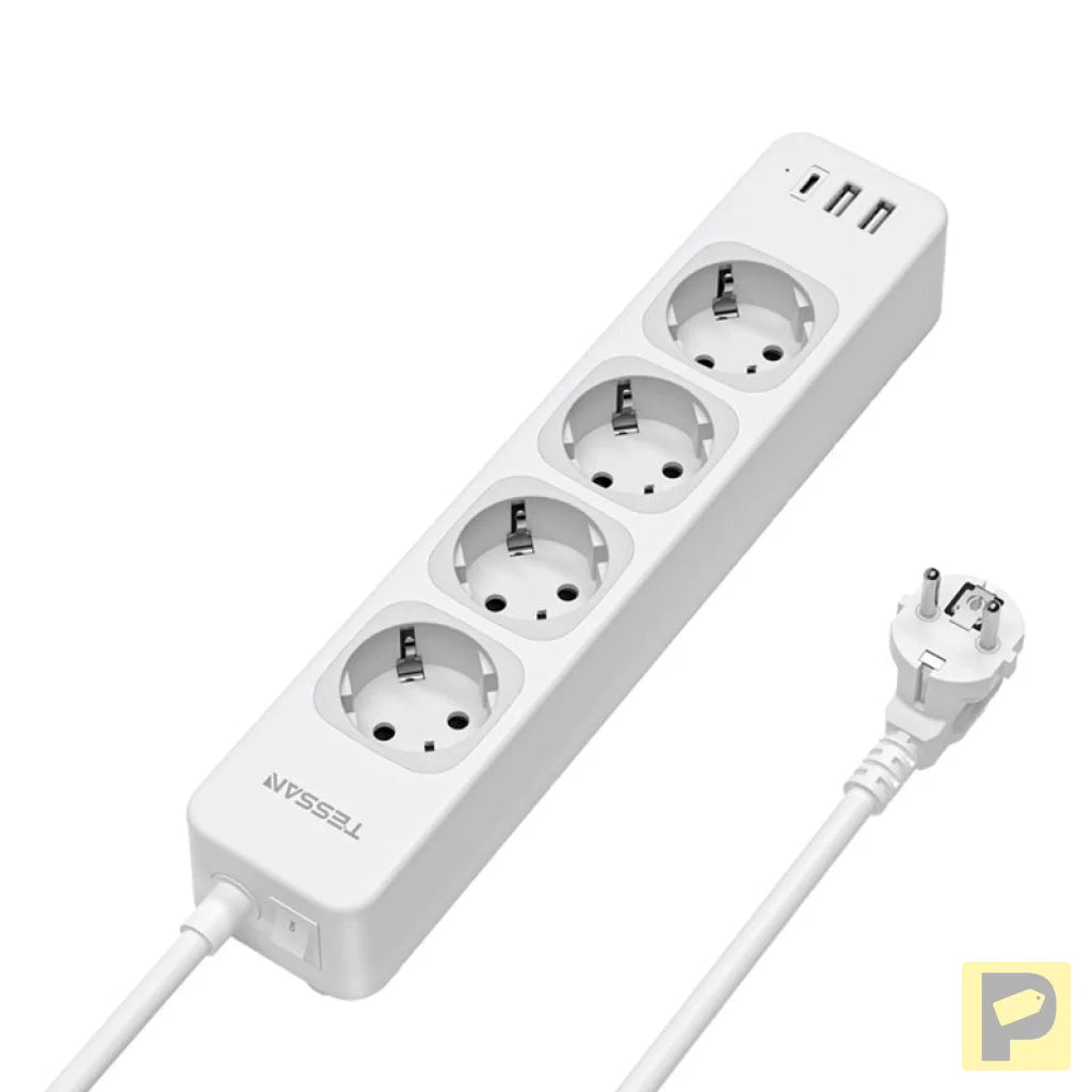 Tessan TS-307-C power strip (white)