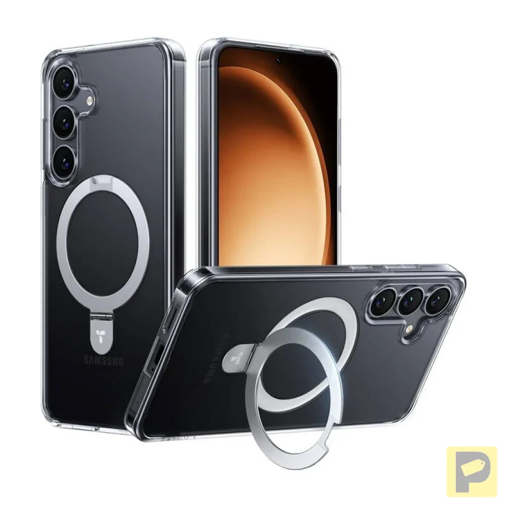 Torras Ostand Series phone case for Samsung S25 (transparent)