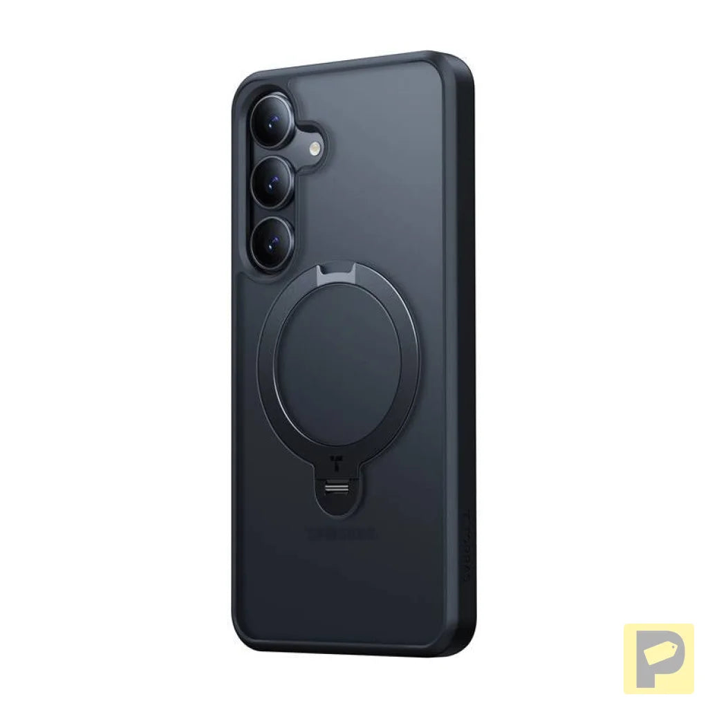 Torras Ostand Spin Series Phone Case for Samsung S25+ (black)