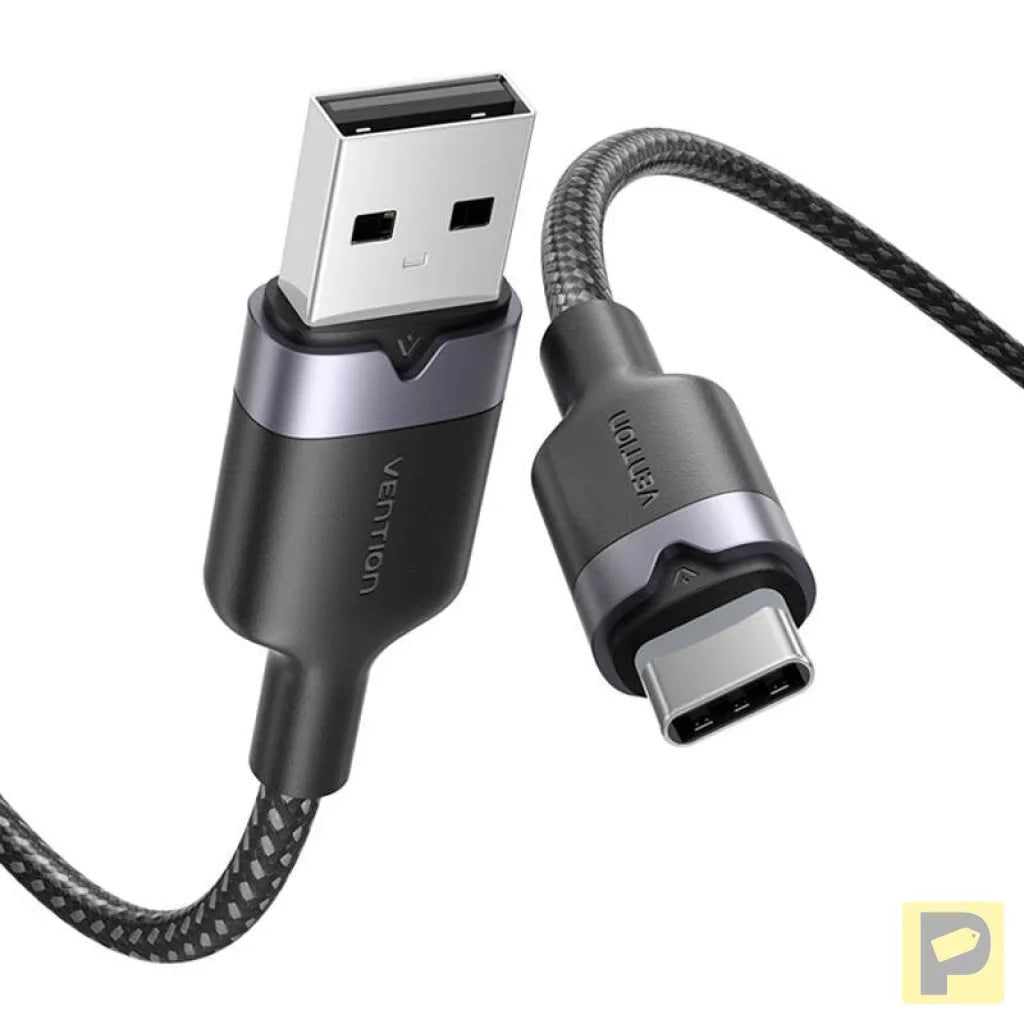 USB 2.0 A to USB-C 3A cable Vention CTNBF 1 M (black)