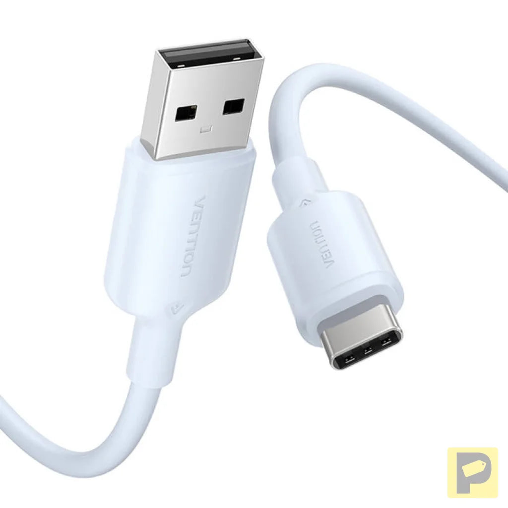 USB 2.0 A to USB-C 3A cable Vention CTQLF 1M (blue)