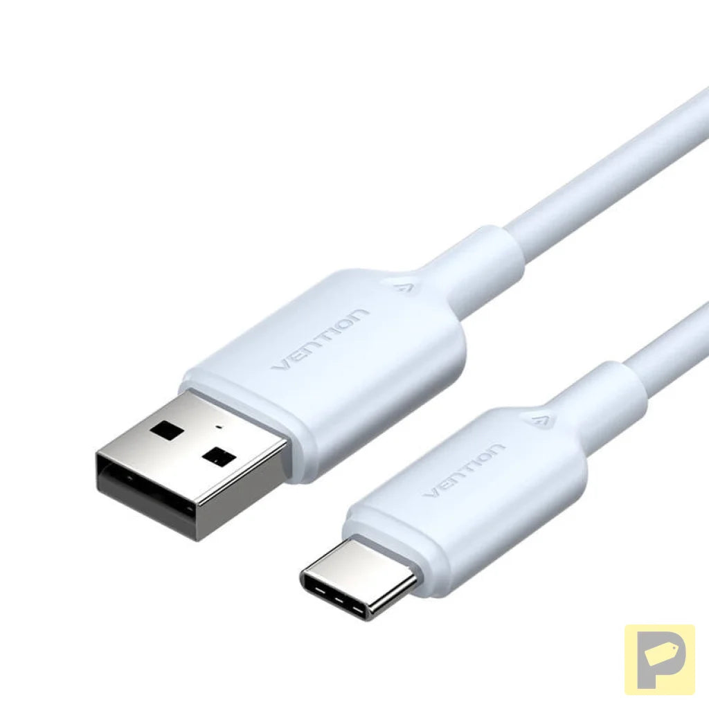 USB 2.0 A to USB-C 3A cable Vention CTQLH 2M (blue)