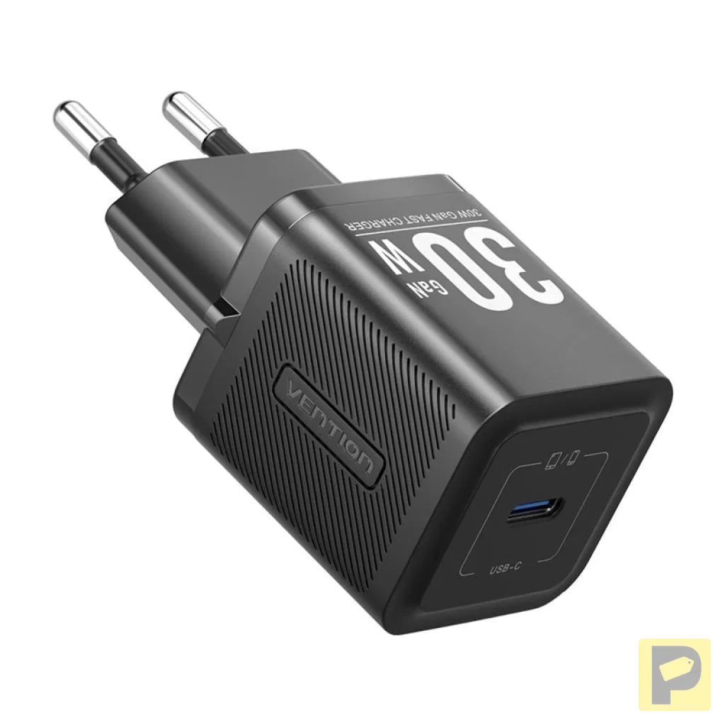 Vention FEZW0-EU USB-C GaN power charger (30W) (black)