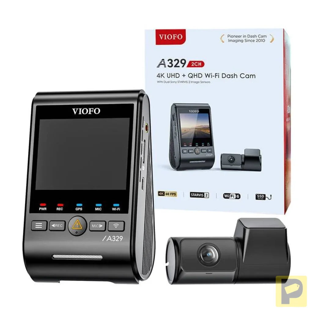 VIOFO A329 2CH 4K 60FPS + 2K WiFi, GPS